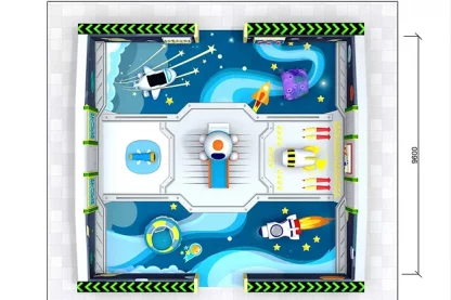 Игровая комната с мягкими элементами «Космос»